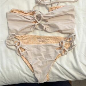 Acacia light pink Bikini Set size L